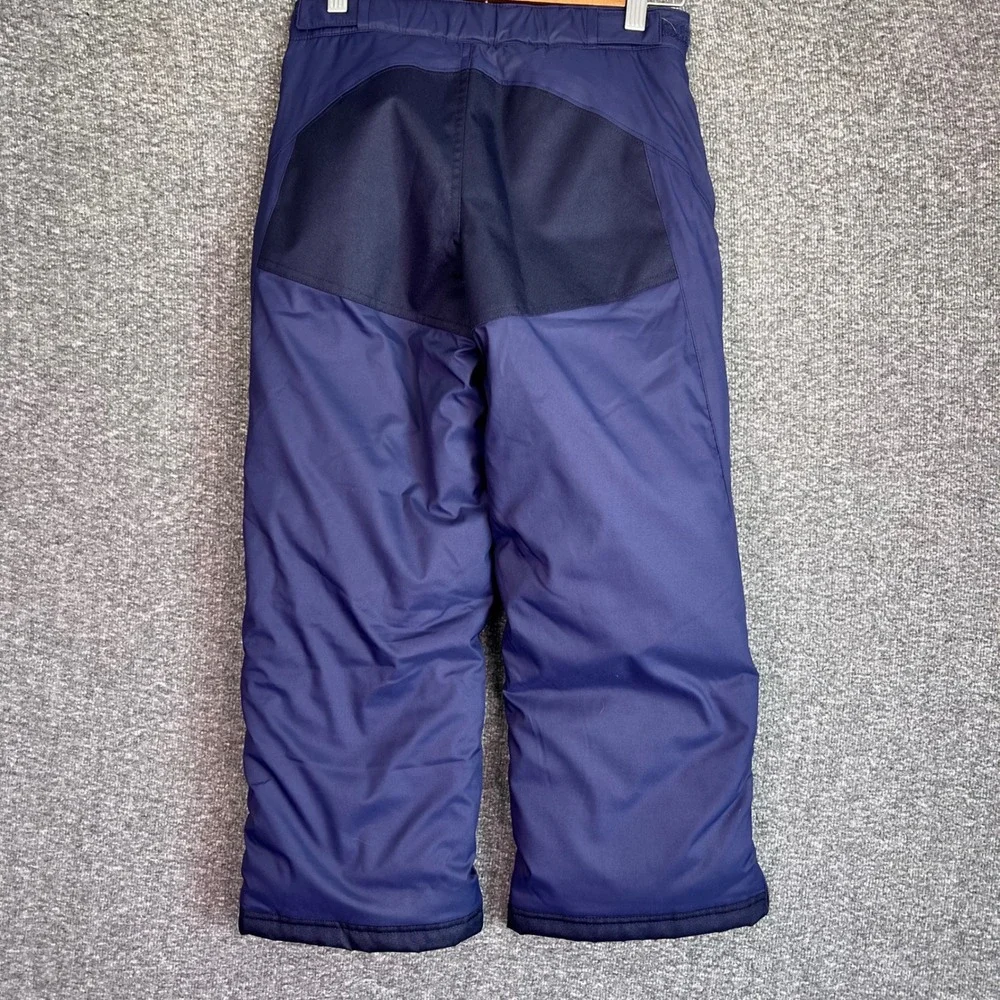 LL Bean‎ Snow Pants Kids Size 6X-7 Navy Blue Thinsulate Insulated Skiing Winter